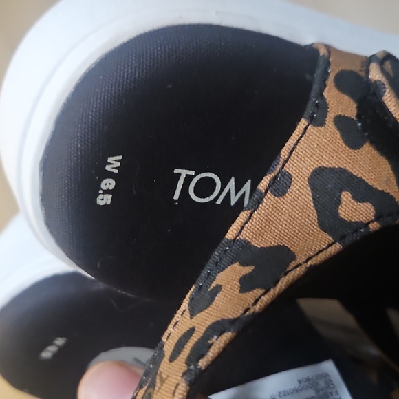 Toms Leopard Print Platform Sandals 6.5 - Picture 5 of 8
